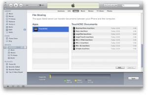 TouchOSC and iTunes TouchOSC and iTunes